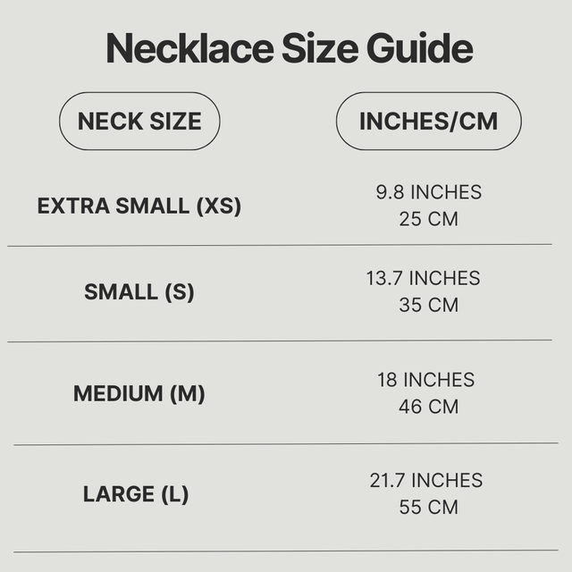 Necklace Size Guide 